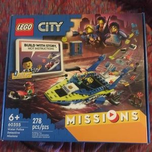 Lego city water detective mission 278 pcs new in box 📦